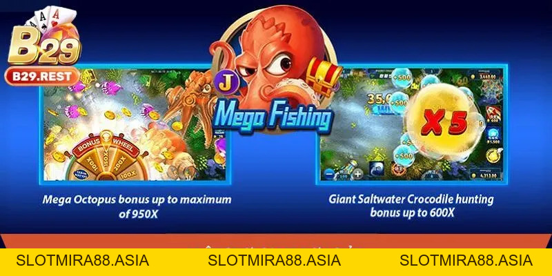 Mega Fishing - Khám phá trò chơi bắn cá nổi bật tại B29