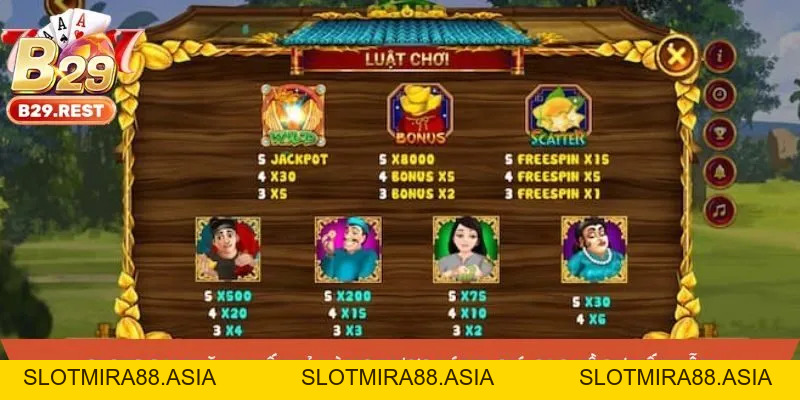 Slots game Ăn Khế Trả Vàng với jackpot tiền tỷ, hấp dẫn