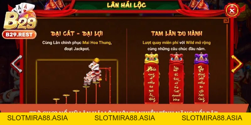Lân Hái Lộc - Slots game đỉnh cao, đồ họa bắt mắt nhất